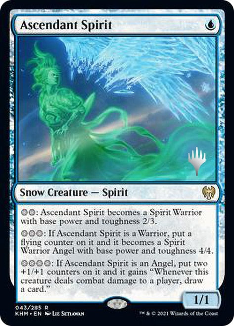 Ascendant Spirit [Kaldheim Promo Pack] | Dumpster Cat Games