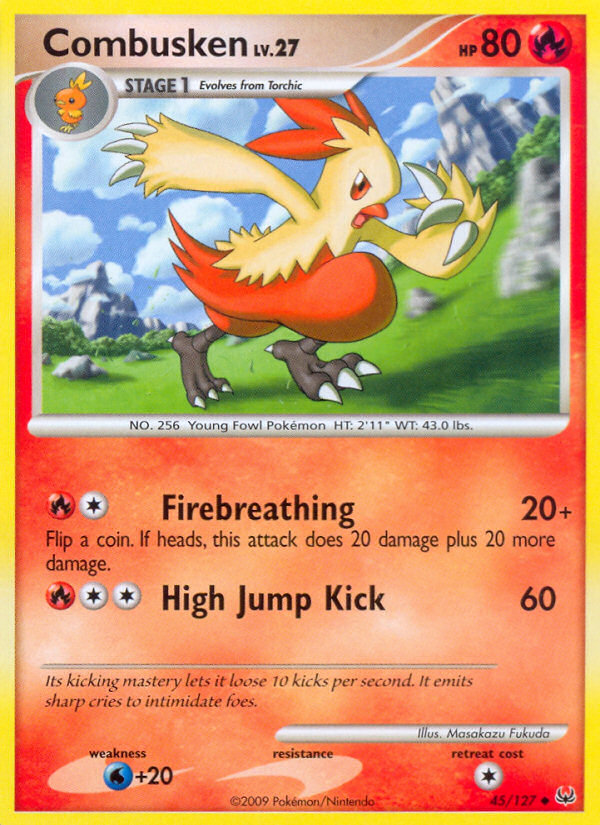 Combusken (45/127) [Platinum: Base Set] | Dumpster Cat Games