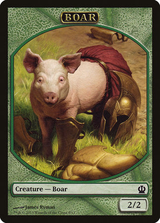 Boar Token [Theros Tokens] | Dumpster Cat Games