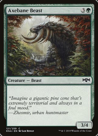 Axebane Beast [Ravnica Allegiance] | Dumpster Cat Games