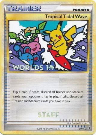 Tropical Tidal Wave (HGSS18) (Staff) [HeartGold & SoulSilver: Black Star Promos] | Dumpster Cat Games