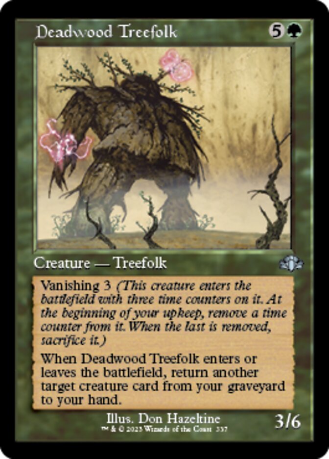 Deadwood Treefolk (Retro) [Dominaria Remastered] | Dumpster Cat Games