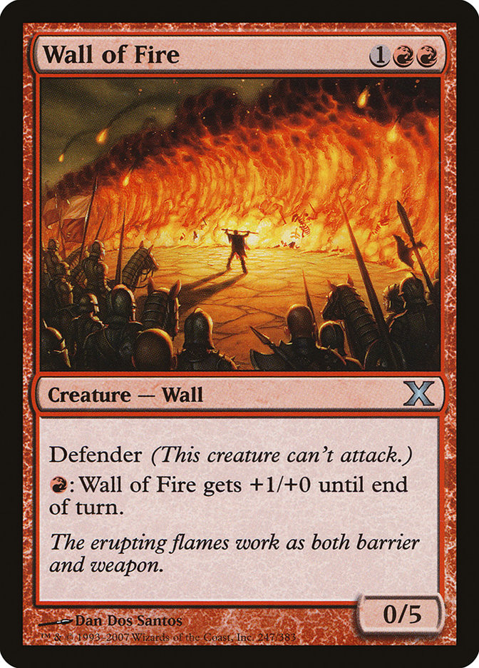 Wall of Fire [Tenth Edition] | Dumpster Cat Games