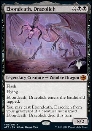 Ebondeath, Dracolich (Promo Pack) [Dungeons & Dragons: Adventures in the Forgotten Realms Promos] | Dumpster Cat Games