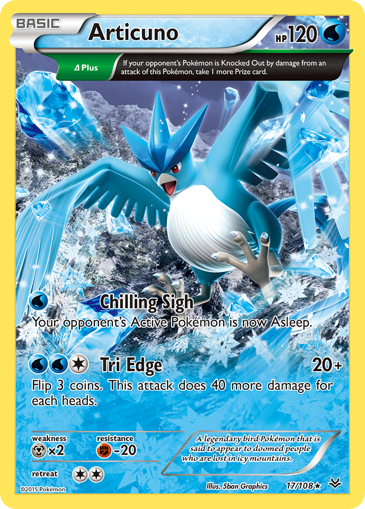 Articuno (17/108) [XY: Roaring Skies] | Dumpster Cat Games