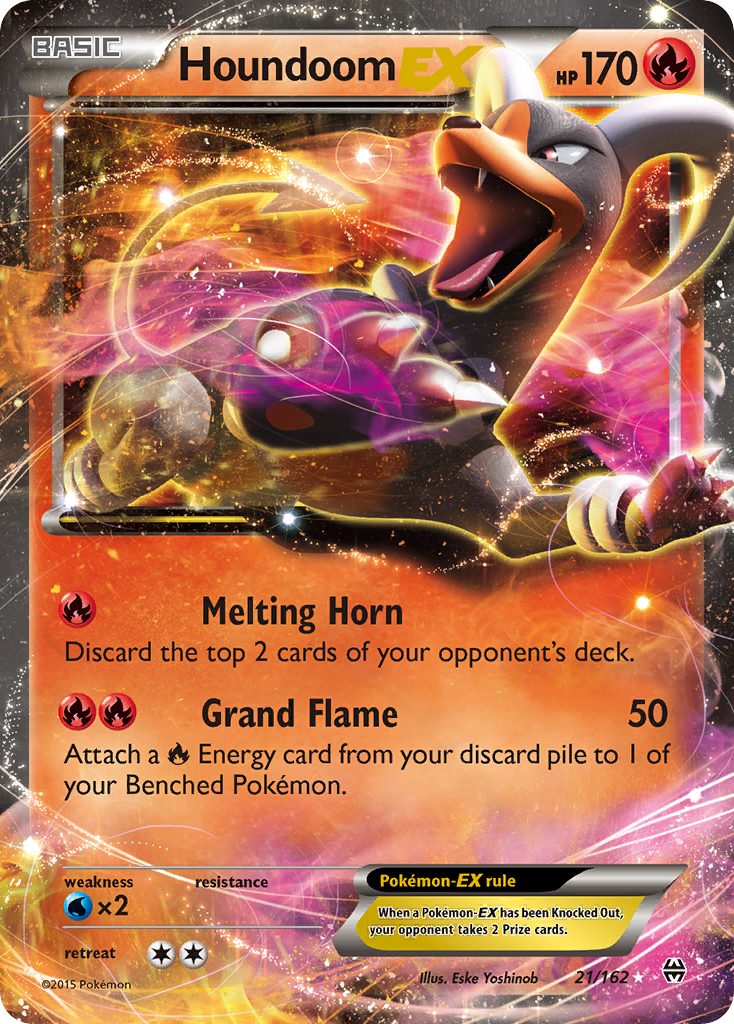 Houndoom EX (21/162) [XY: BREAKthrough] | Dumpster Cat Games