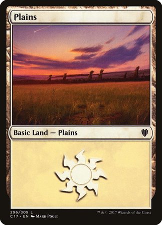 Plains (296) [Commander 2017] | Dumpster Cat Games