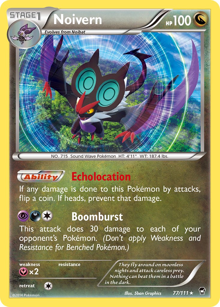 Noivern (77/111) (Cosmos Holo) (Blister Exclusive) [XY: Furious Fists] | Dumpster Cat Games