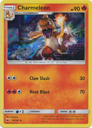 Charmeleon (19/147) (Premium Collection Promo) [Sun & Moon: Burning Shadows] | Dumpster Cat Games