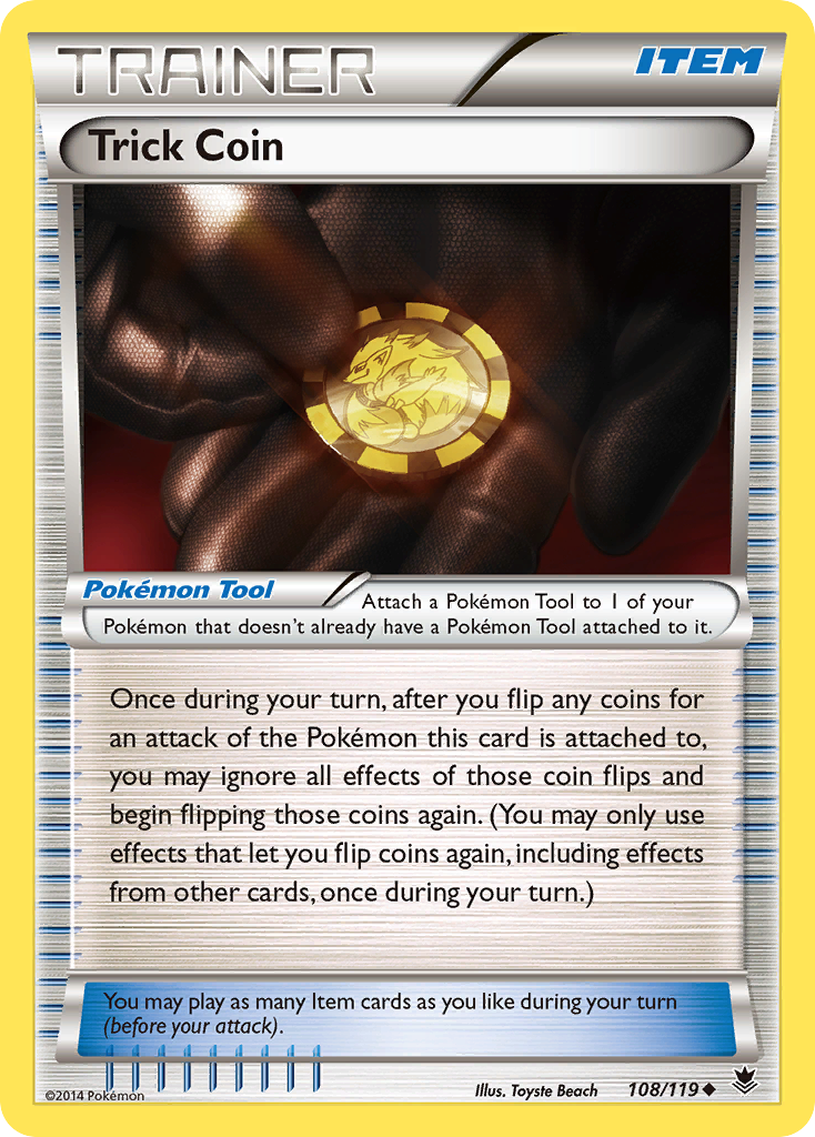 Trick Coin (108/119) [XY: Phantom Forces] | Dumpster Cat Games