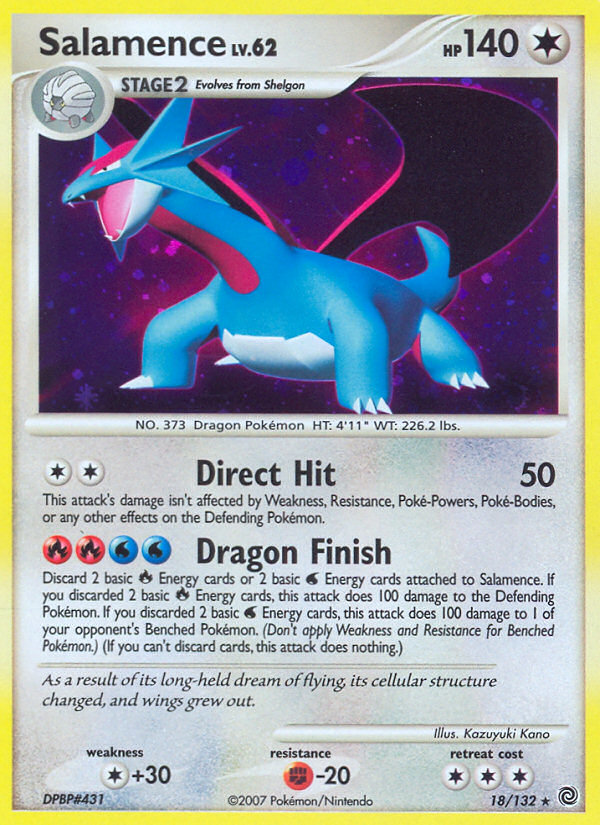 Salamence (18/132) [Diamond & Pearl: Secret Wonders] | Dumpster Cat Games