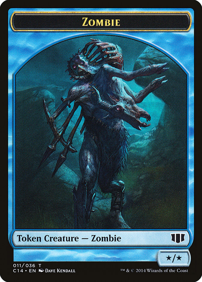 Ape // Zombie (011/036) Double-sided Token [Commander 2014 Tokens] | Dumpster Cat Games