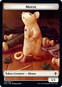 Mouse // Food (16) Double-sided Token [Throne of Eldraine Tokens] | Dumpster Cat Games