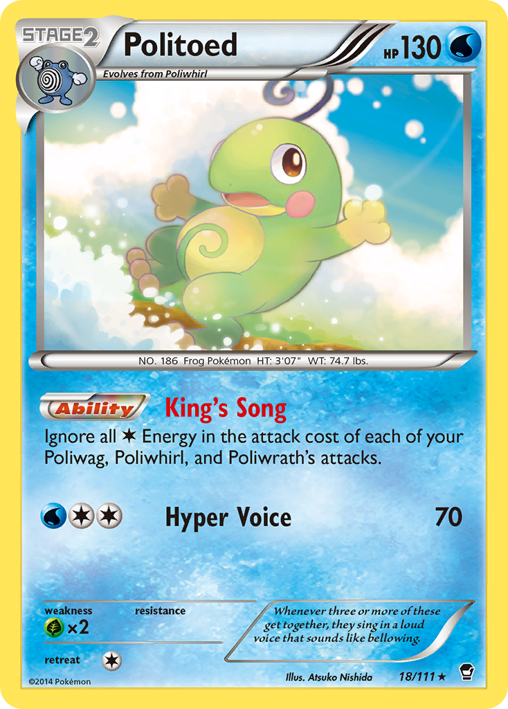 Politoed (18/111) [XY: Furious Fists] | Dumpster Cat Games