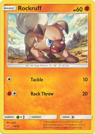 Rockruff (14/30) [Sun & Moon: Trainer Kit - Lycanroc] | Dumpster Cat Games