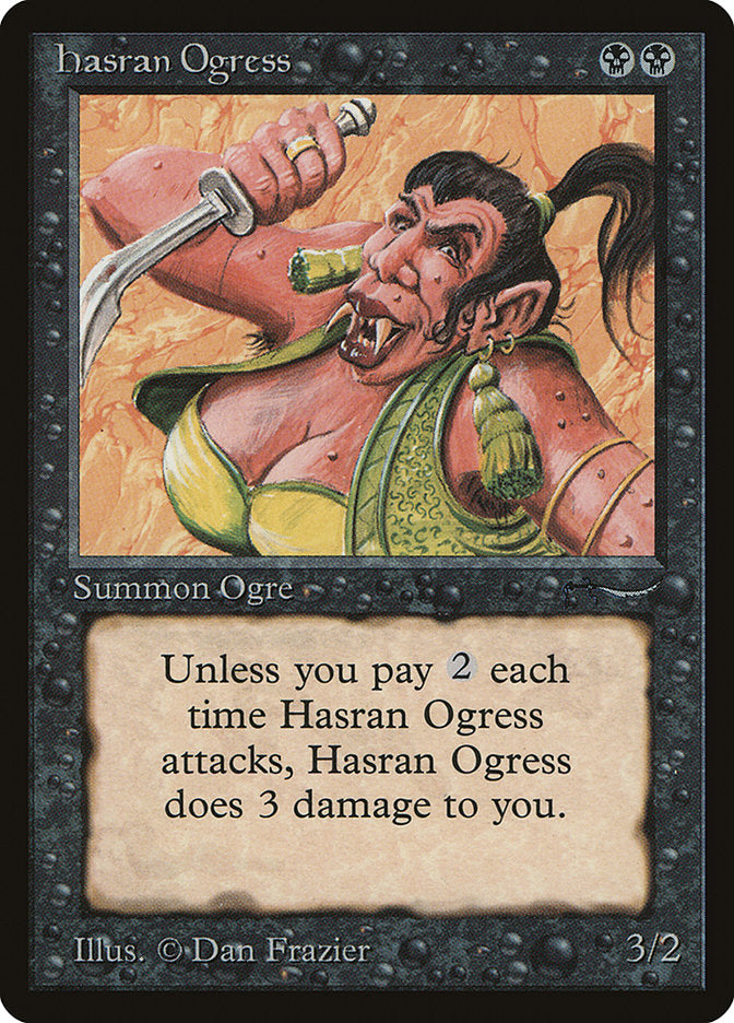 Hasran Ogress (Light Mana Cost) [Arabian Nights] | Dumpster Cat Games