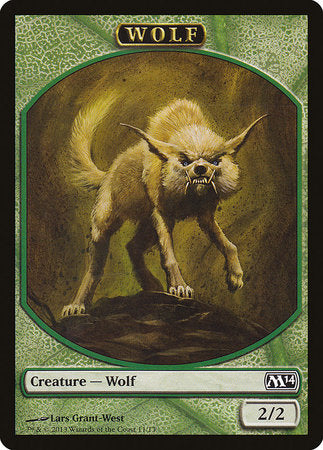 Wolf Token [Magic 2014 Tokens] | Dumpster Cat Games