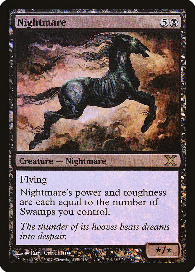 Nightmare (Premium Foil) [Tenth Edition] | Dumpster Cat Games