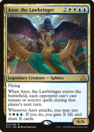 Azor, the Lawbringer [Rivals of Ixalan] | Dumpster Cat Games