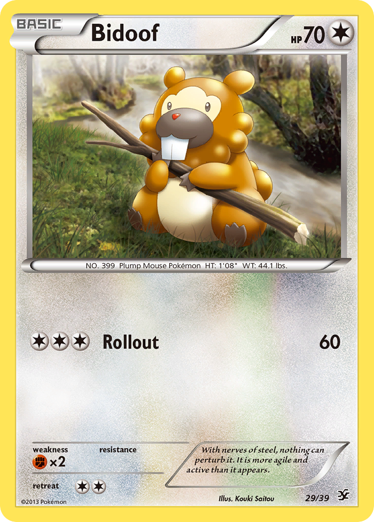 Bidoof (29/39) [XY: Kalos Starter Set] | Dumpster Cat Games