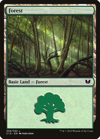 Forest (339) [Commander 2015] | Dumpster Cat Games