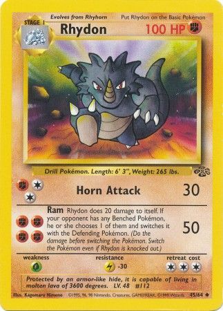 Rhydon (45/64) [Jungle Unlimited] | Dumpster Cat Games