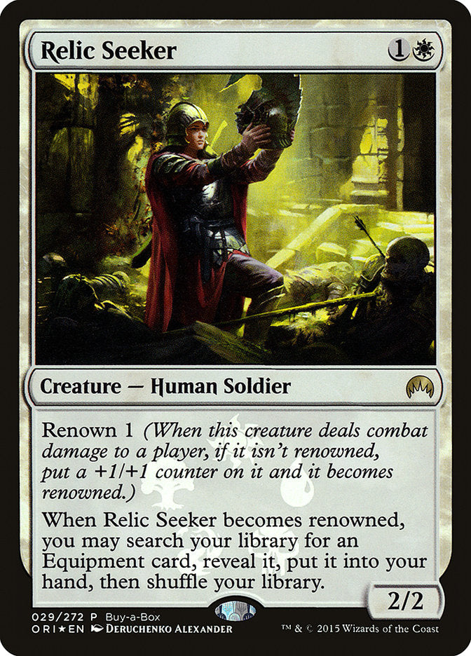 Relic Seeker (Buy-A-Box) [Magic Origins Promos] | Dumpster Cat Games