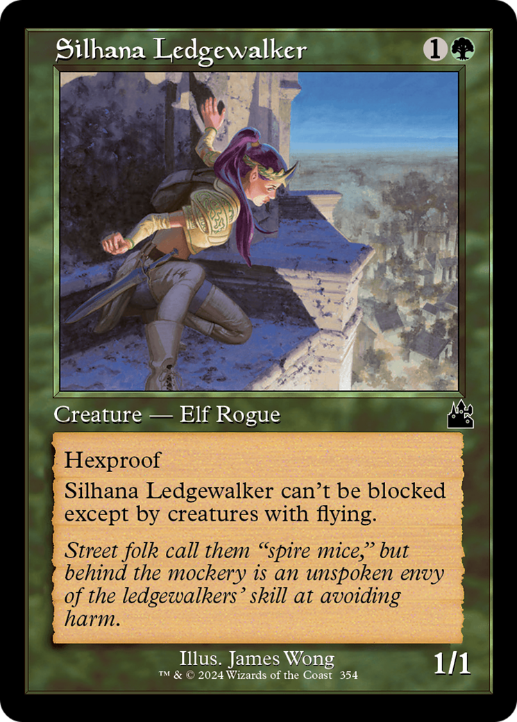 Silhana Ledgewalker (Retro Frame) [Ravnica Remastered] | Dumpster Cat Games