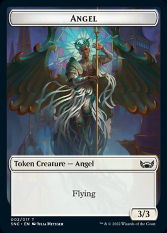 Angel Token [Streets of New Capenna Tokens] | Dumpster Cat Games