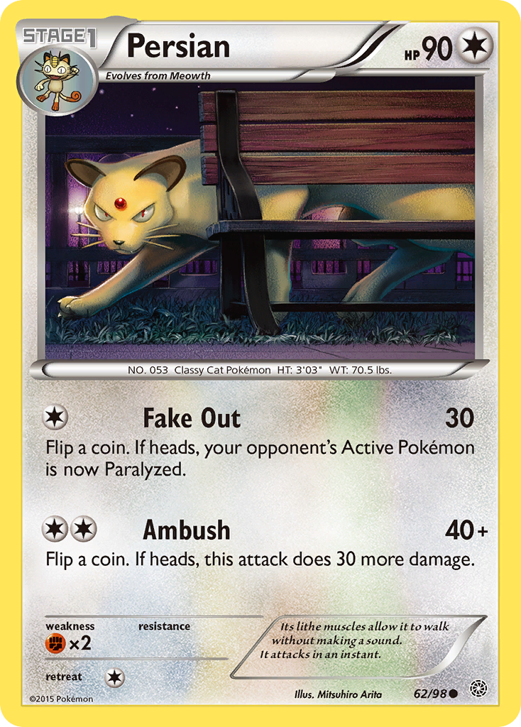 Persian (62/98) [XY: Ancient Origins] | Dumpster Cat Games