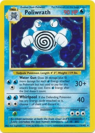 Poliwrath (13/102) [Base Set Unlimited] | Dumpster Cat Games