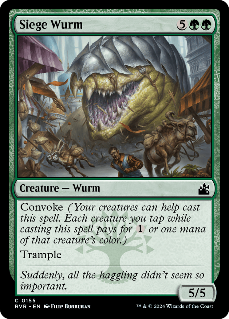 Siege Wurm [Ravnica Remastered] | Dumpster Cat Games