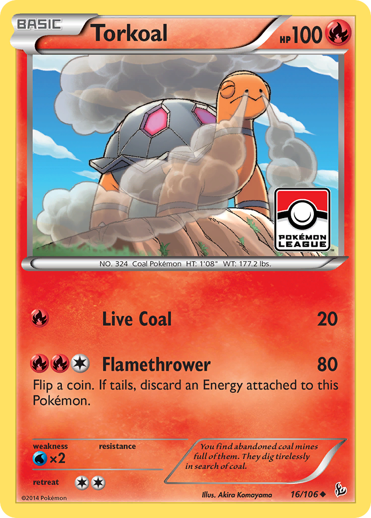 Torkoal (16/106) [XY: Flashfire] | Dumpster Cat Games