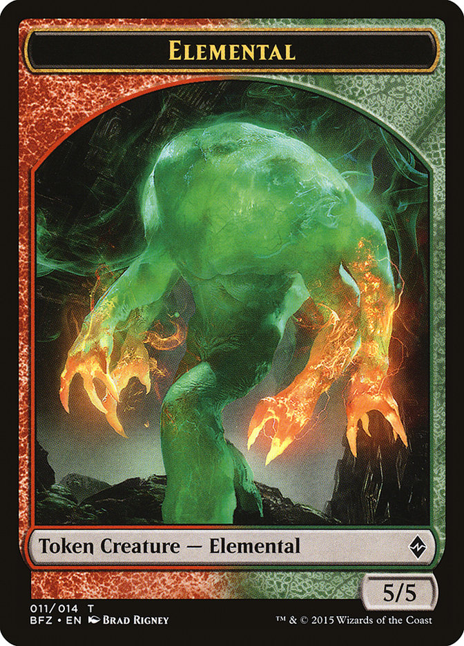 Elemental (011/014) [Battle for Zendikar Tokens] | Dumpster Cat Games