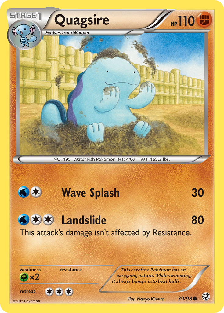 Quagsire (39/98) [XY: Ancient Origins] | Dumpster Cat Games