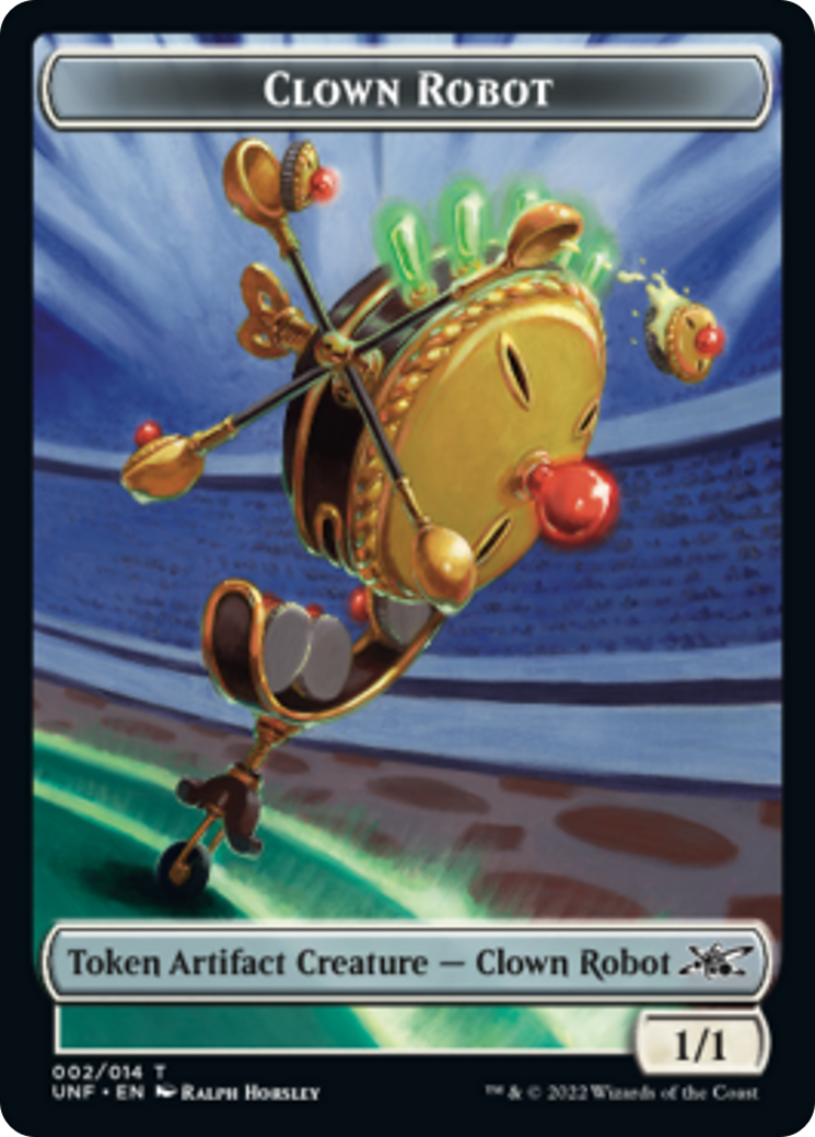 Clown Robot (002) // Balloon Double-sided Token [Unfinity Tokens] | Dumpster Cat Games