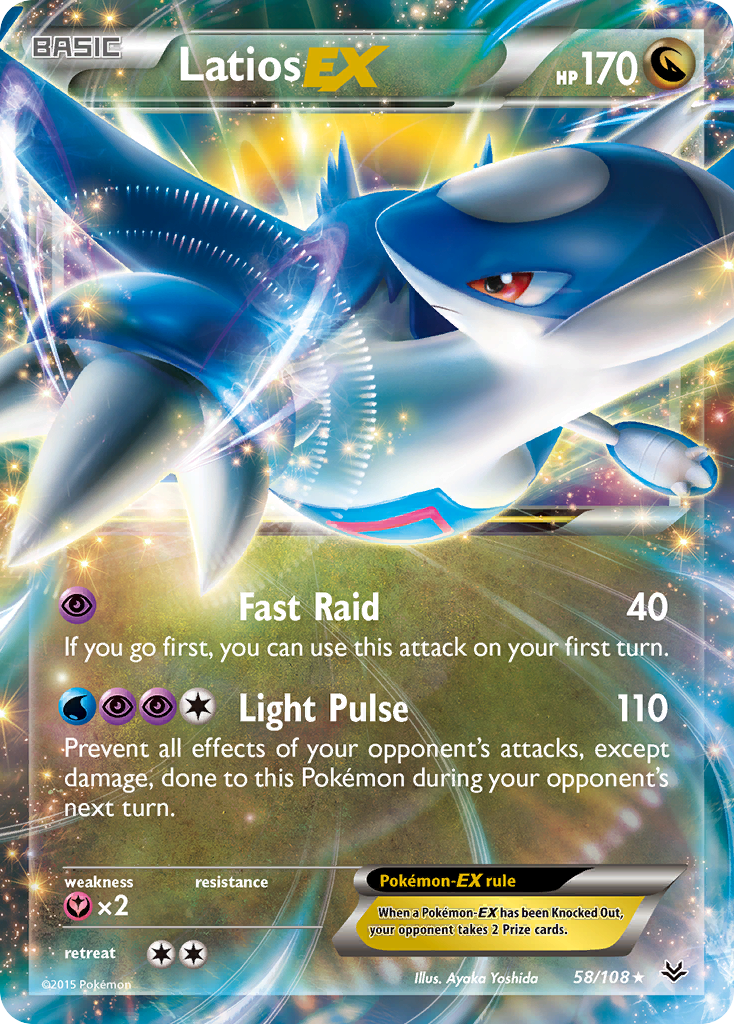 Latios EX (58/108) [XY: Roaring Skies] | Dumpster Cat Games