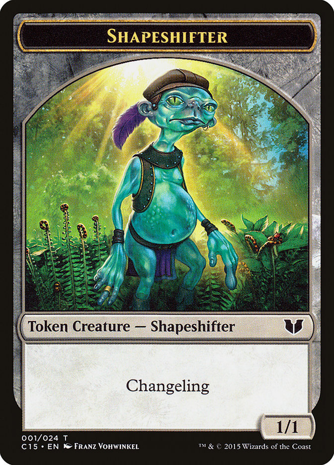 Shapeshifter // Shapeshifter Double-Sided Token [Commander 2015 Tokens] | Dumpster Cat Games