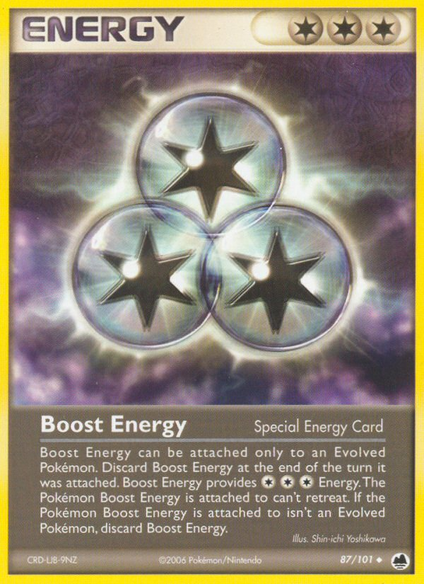 Boost Energy (87/101) [EX: Dragon Frontiers] | Dumpster Cat Games