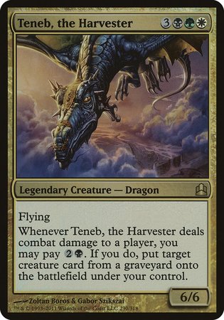 Teneb, the Harvester (Oversized) [Commander 2011 Oversized] | Dumpster Cat Games