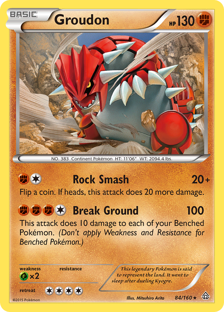 Groudon (84/160) [XY: Primal Clash] | Dumpster Cat Games