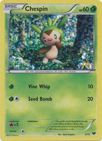 Chespin (2/12) [McDonald's Promos: 2014 Collection] | Dumpster Cat Games