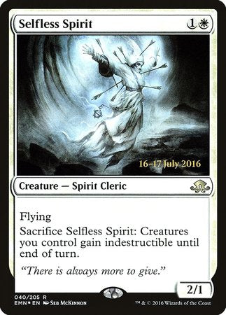 Selfless Spirit [Eldritch Moon Promos] | Dumpster Cat Games