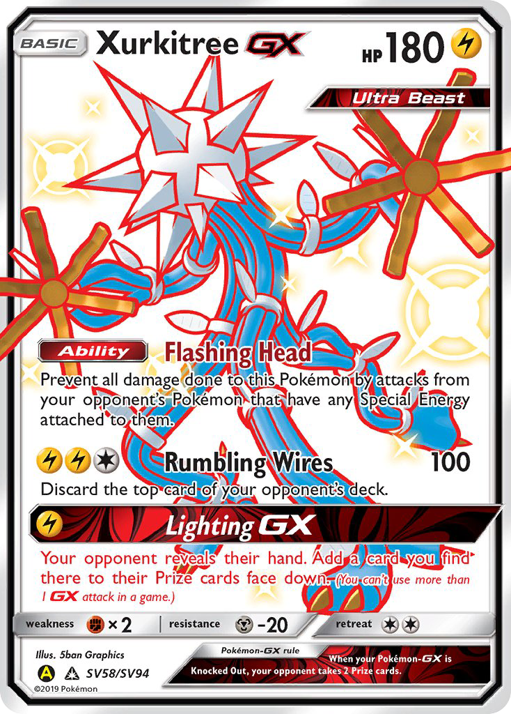 Xurkitree GX (SV58/SV94) [Sun & Moon: Hidden Fates - Shiny Vault] | Dumpster Cat Games