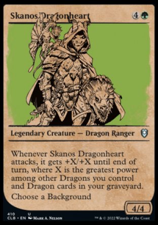 Skanos Dragonheart (Showcase) [Commander Legends: Battle for Baldur's Gate] | Dumpster Cat Games