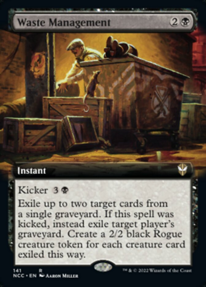 Waste Management (Extended Art) [Streets of New Capenna Commander] | Dumpster Cat Games