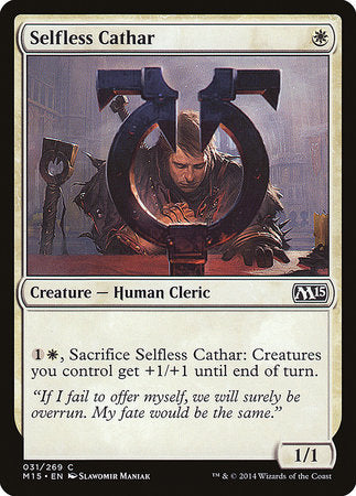 Selfless Cathar [Magic 2015] | Dumpster Cat Games