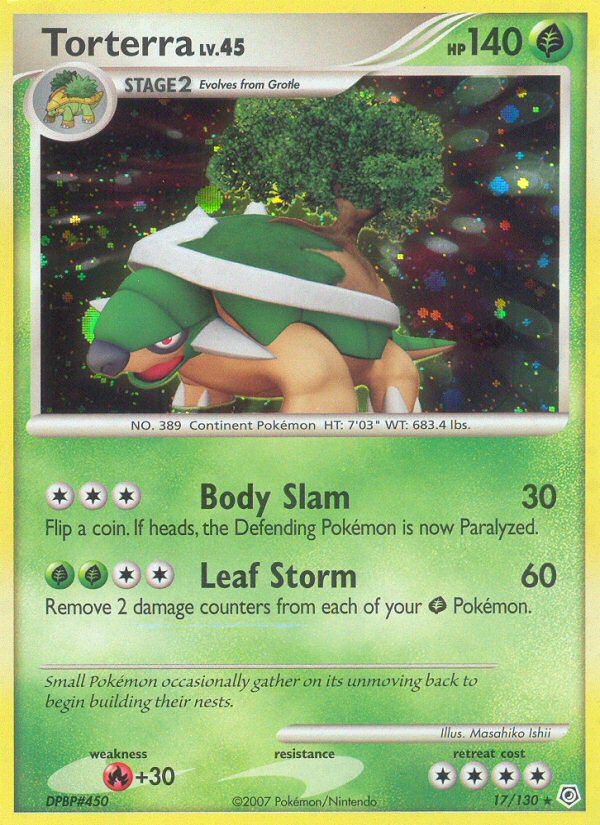 Torterra (17/130) [Diamond & Pearl: Base Set] | Dumpster Cat Games