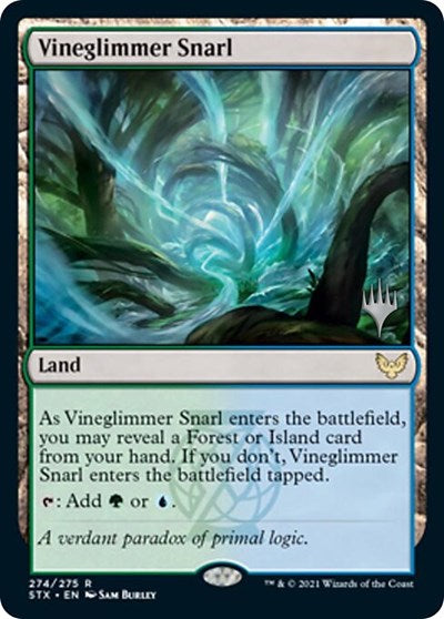 Vineglimmer Snarl (Promo Pack) [Strixhaven: School of Mages Promos] | Dumpster Cat Games