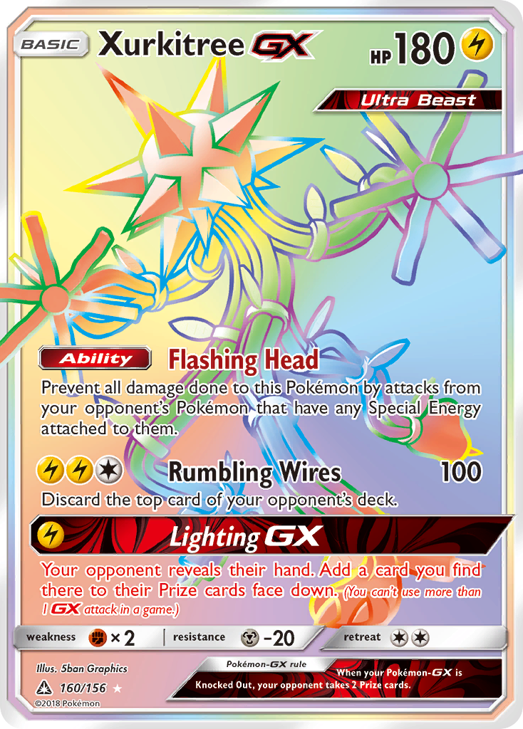 Xurkitree GX (160/156) [Sun & Moon: Ultra Prism] | Dumpster Cat Games